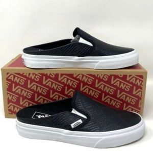 Snake skin mule vans